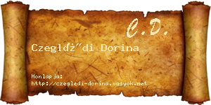 Czeglédi Dorina névjegykártya