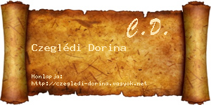 Czeglédi Dorina névjegykártya