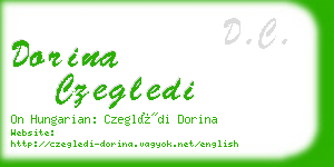 dorina czegledi business card